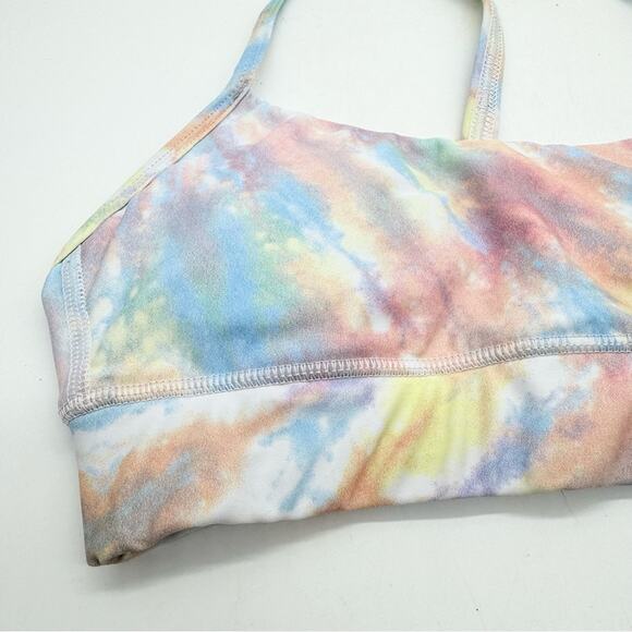 CHRLDR Padded Tie Dye Victory Sports Bra Rainbow Size S Colorful Sporty Active - Picture 3 of 10